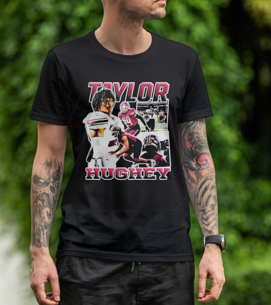 Taylor Hughey Mesquite High School Boys Varsity Football Action Collage T-Shirt