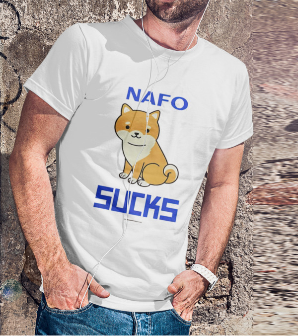 NAFO Furry Dog Meme Critique T-Shirt