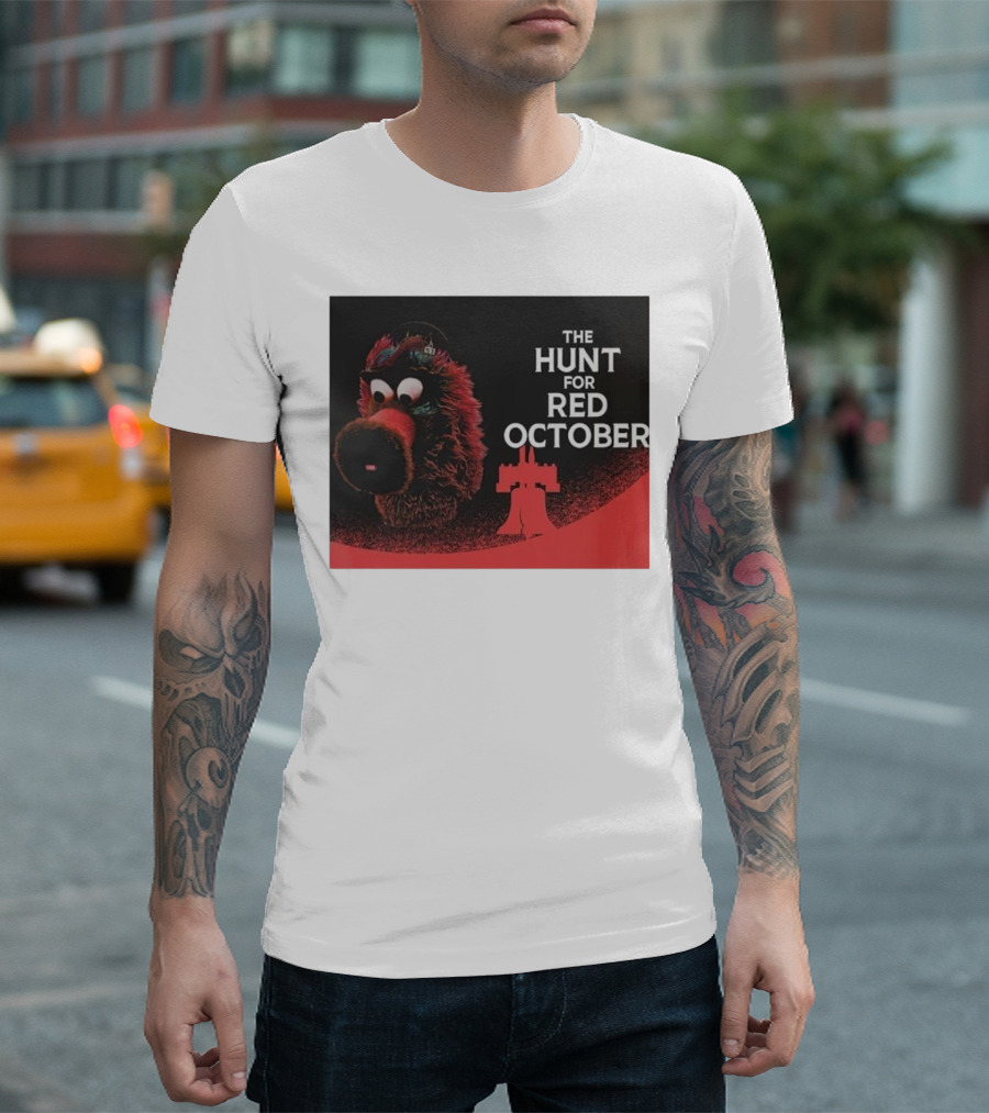 Philadelphia Phillies The Hunt for Red October Phillie Phanatic Fusion T-Shirt