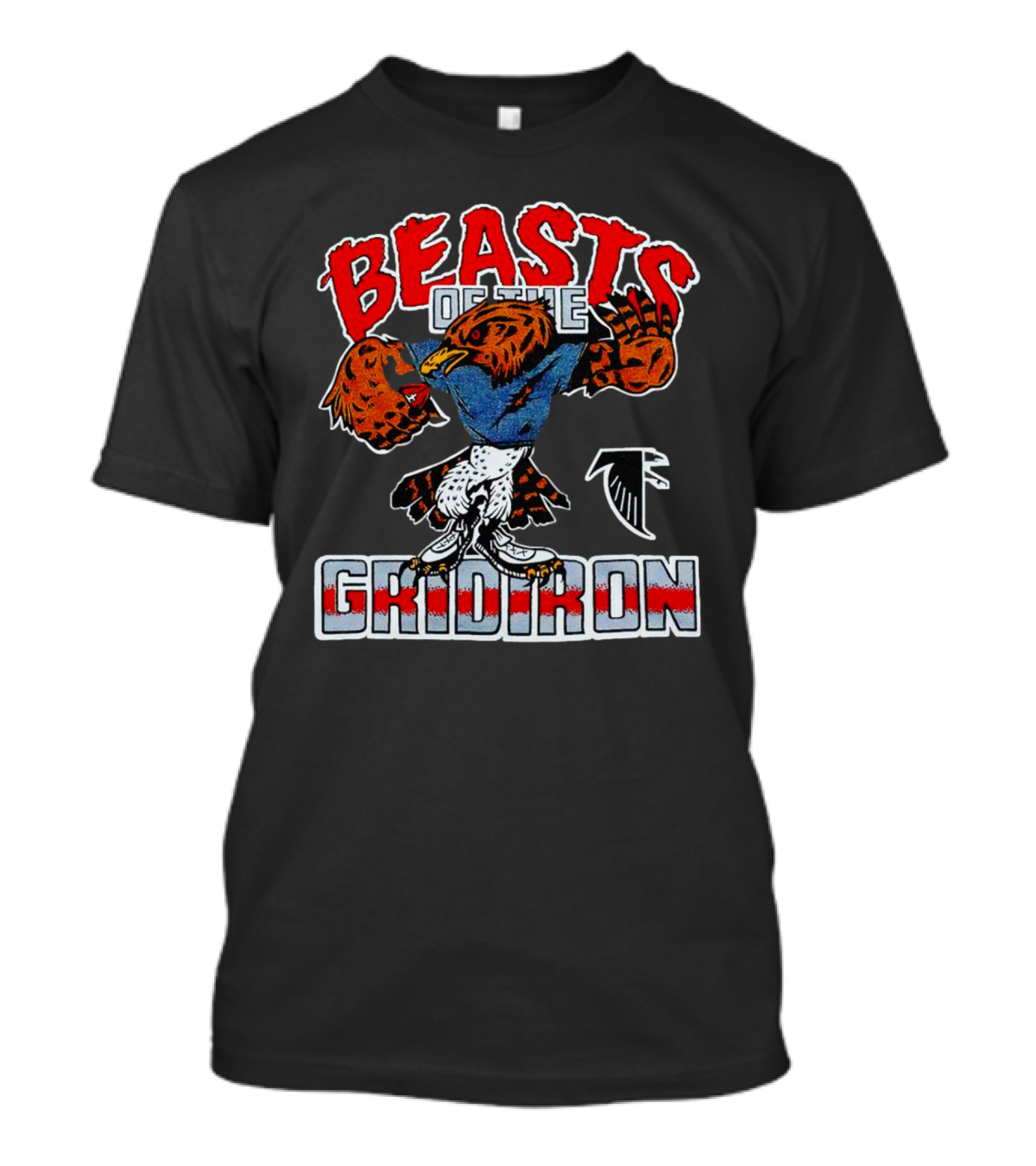 Beasts Of The Gridiron Atlanta Falcons Football Bird Mascot T-Shirt