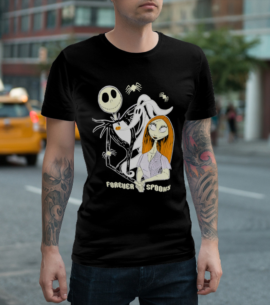 Jack Skellington Sally Zero Forever Spooky Halloween T-Shirt