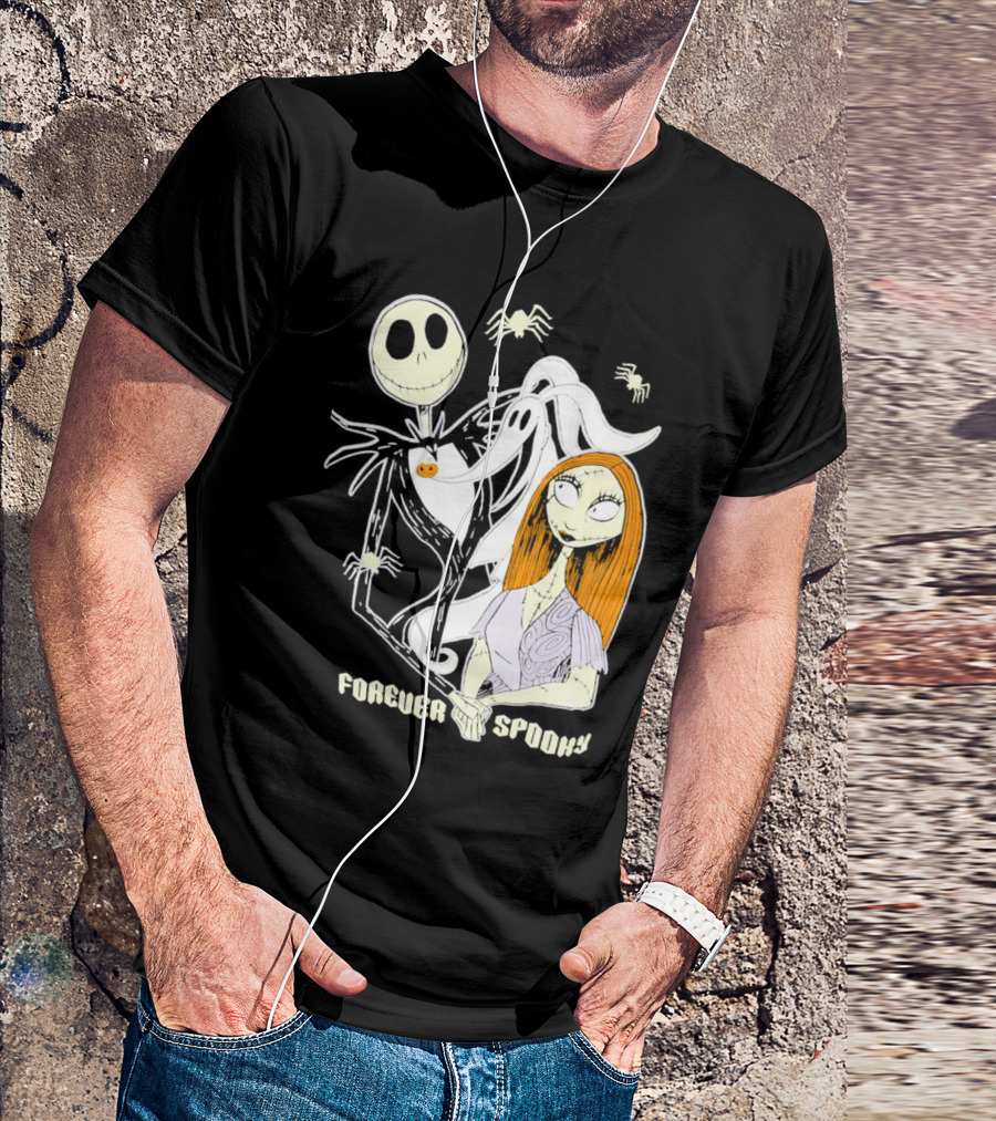 Jack Skellington Sally Zero Forever Spooky Halloween T-Shirt