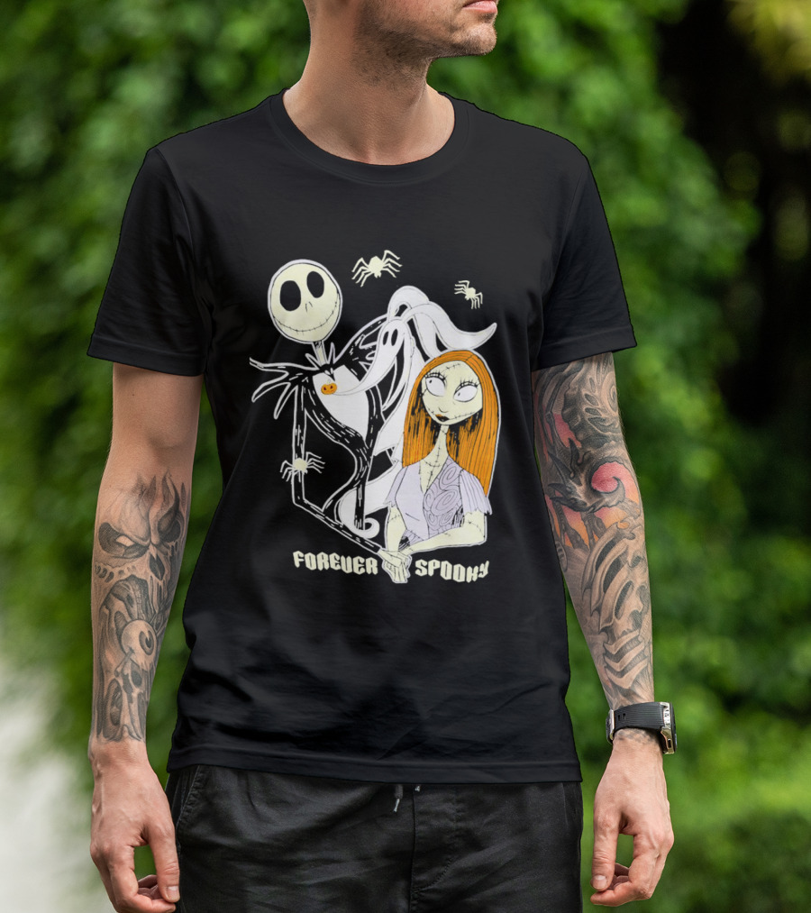 Jack Skellington Sally Zero Forever Spooky Halloween T-Shirt