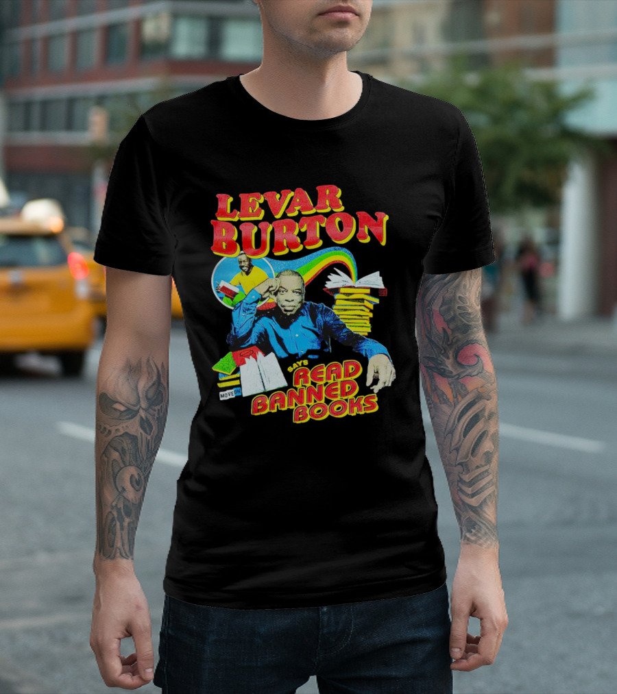 LeVar Burton Promotes Reading Banned Books with Iconic Advocacy T-Shirt