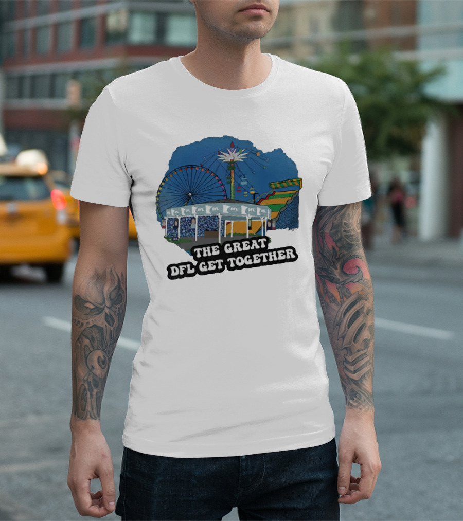 The Great DFL Get Together Ferris Wheel Carnival Scene T-Shirt