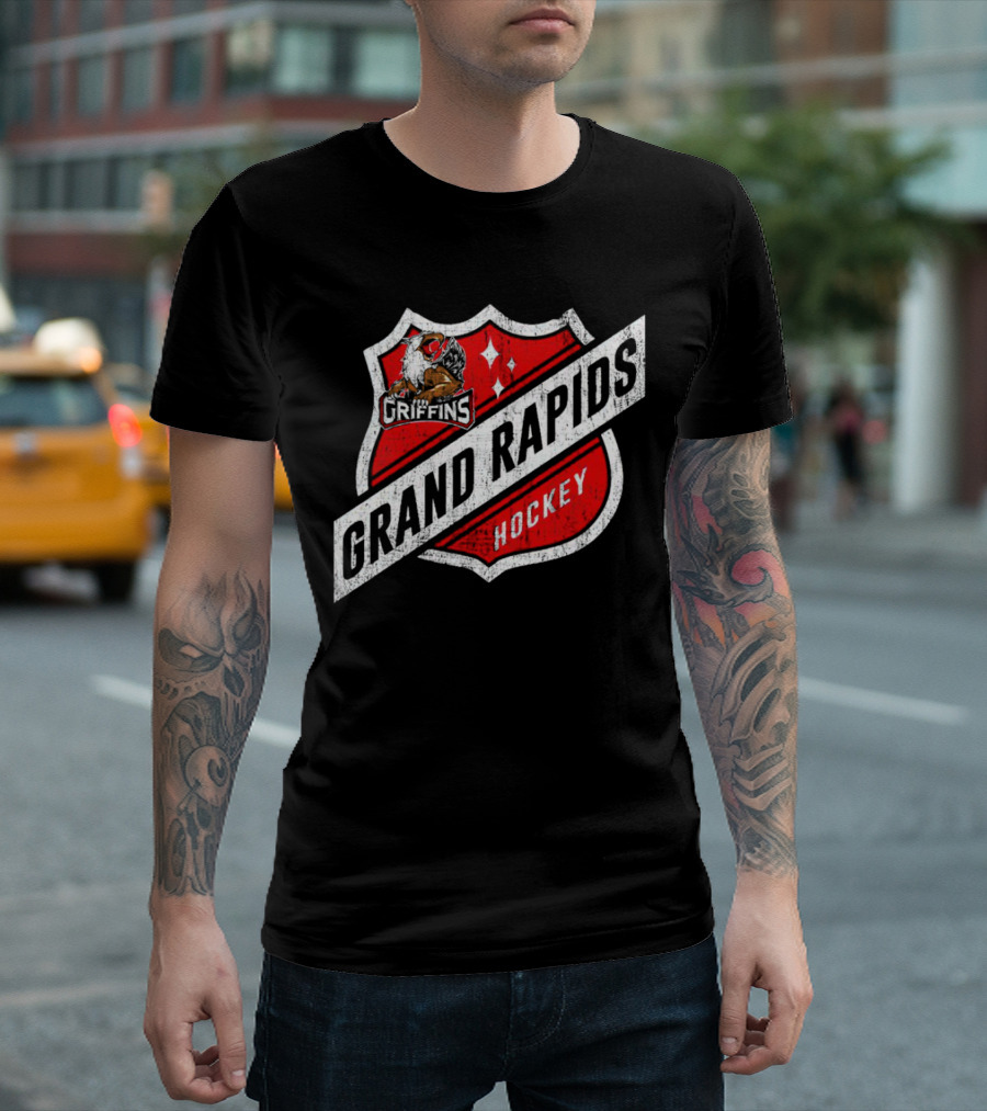 Grand Rapids Griffins Hockey Shield T-Shirt