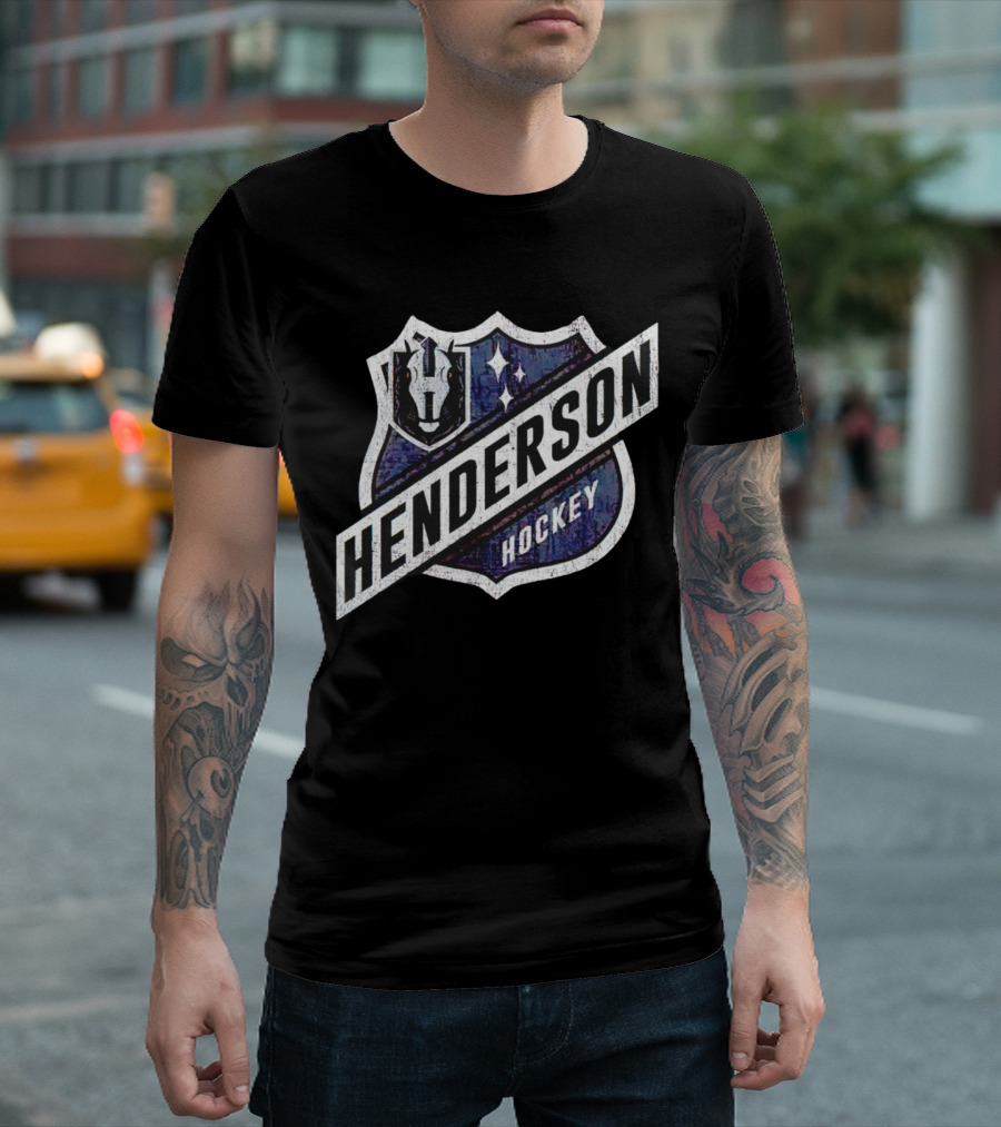 Henderson Hockey Knights Shield Badge T-Shirt