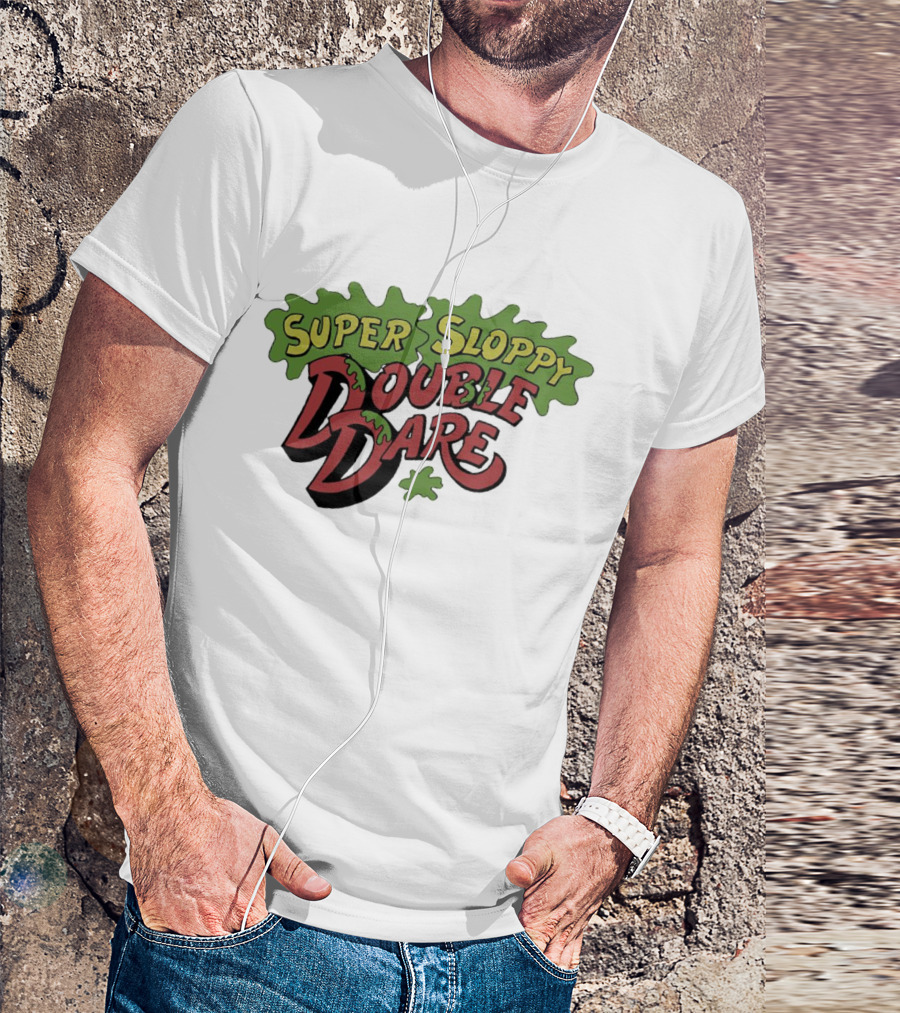 Super Sloppy Double Dare Nickelodeon Classic Game Show T-Shirt