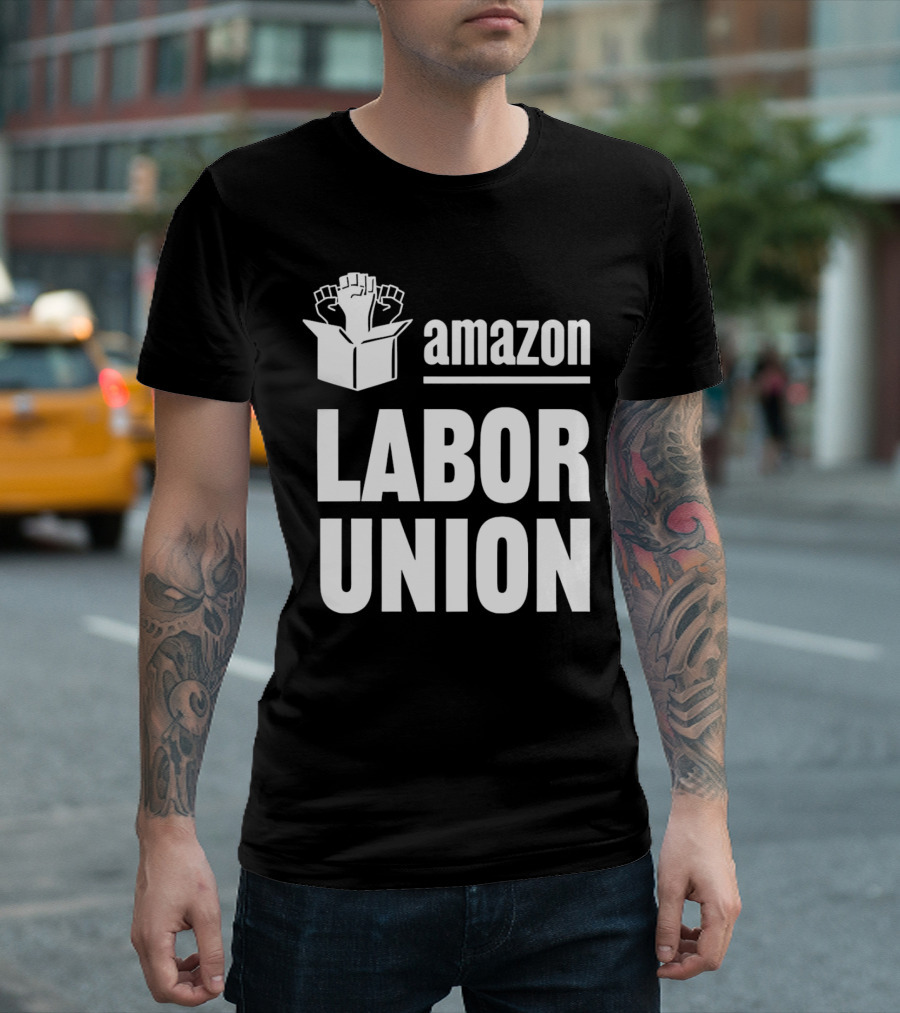 Amazon Labor Union Fists in Box T-Shirt
