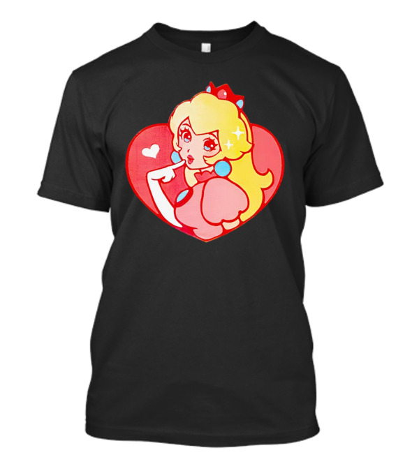 Jivke Princess Peach Heart T-Shirt