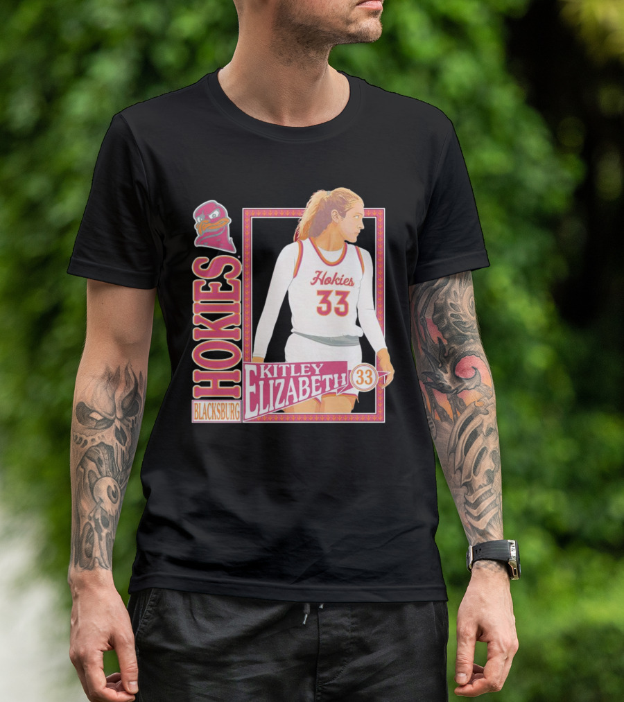 Elizabeth Kitley 33 Virginia Tech Hokies Basketball Blacksburg T-Shirt