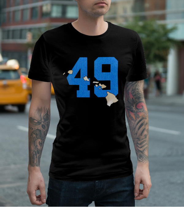 Frankie Luvu 49 Carolina Panthers Hawaii Islands T-Shirt