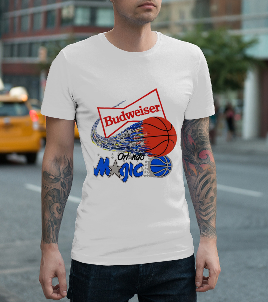 Budweiser Orlando Magic Basketball T-Shirt