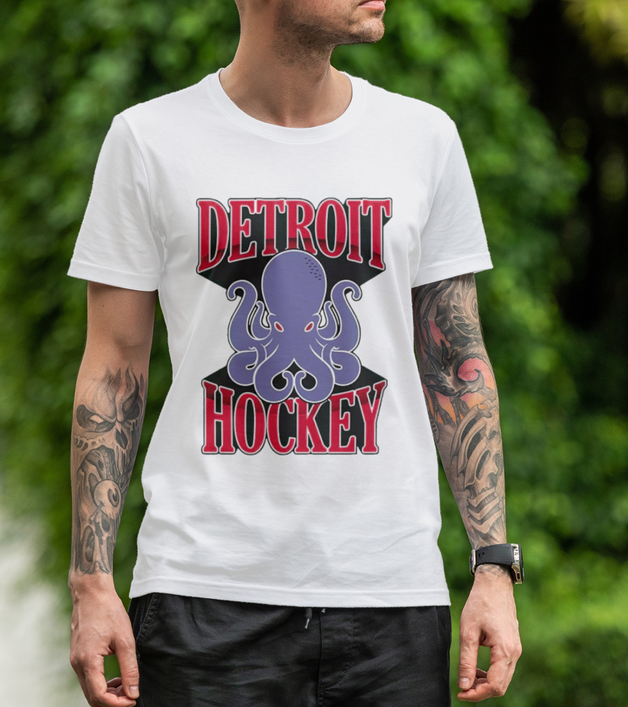 Detroit Hockey Octopus Sports T-Shirt