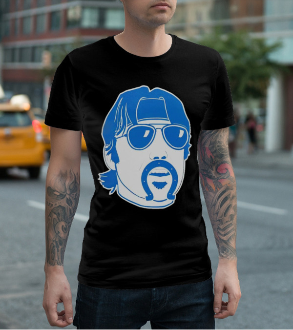 Gardner Minshew Indianapolis Colts Face Horseshoe Sunglasses Hat T-Shirt