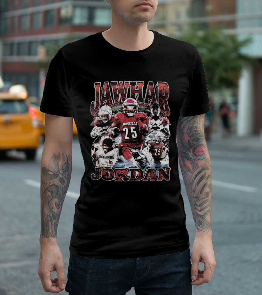 Jawhar Jordan Louisville Cardinals Football Champion Vintage T-Shirt