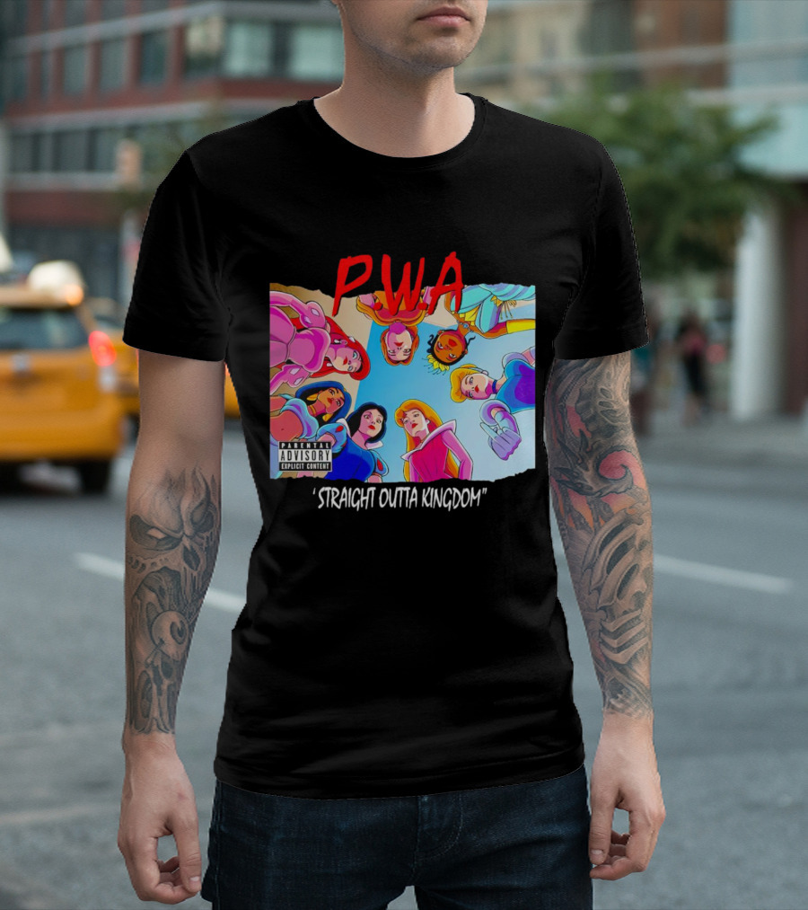 PWA Princess Straight Outta Kingdom Parental Advisory T-Shirt
