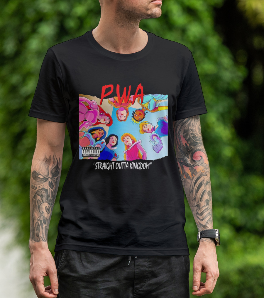 PWA Princess Straight Outta Kingdom Parental Advisory T-Shirt