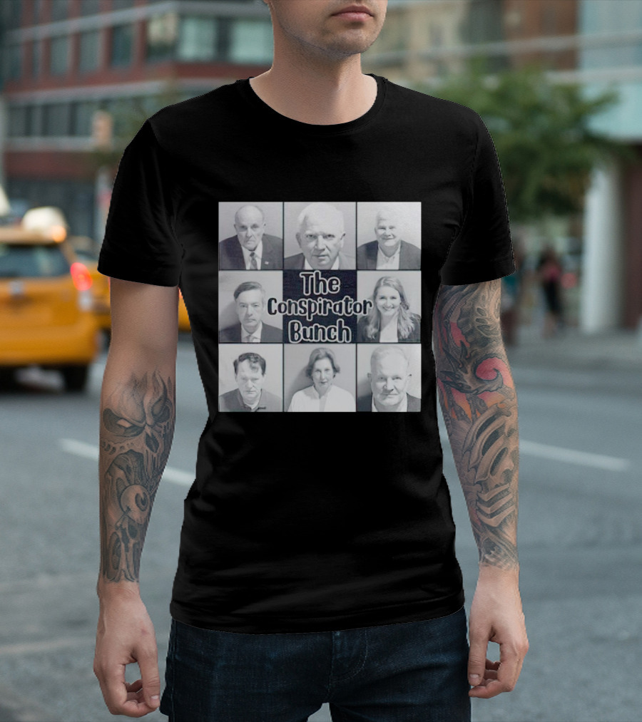 Rudy Giuliani The Conspirator Bunch Parody Grid T-Shirt