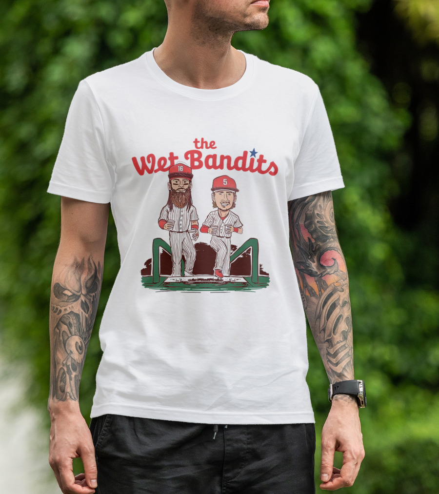 The Wet Bandits Phillies Baseball Players	Fmt T-Shirt