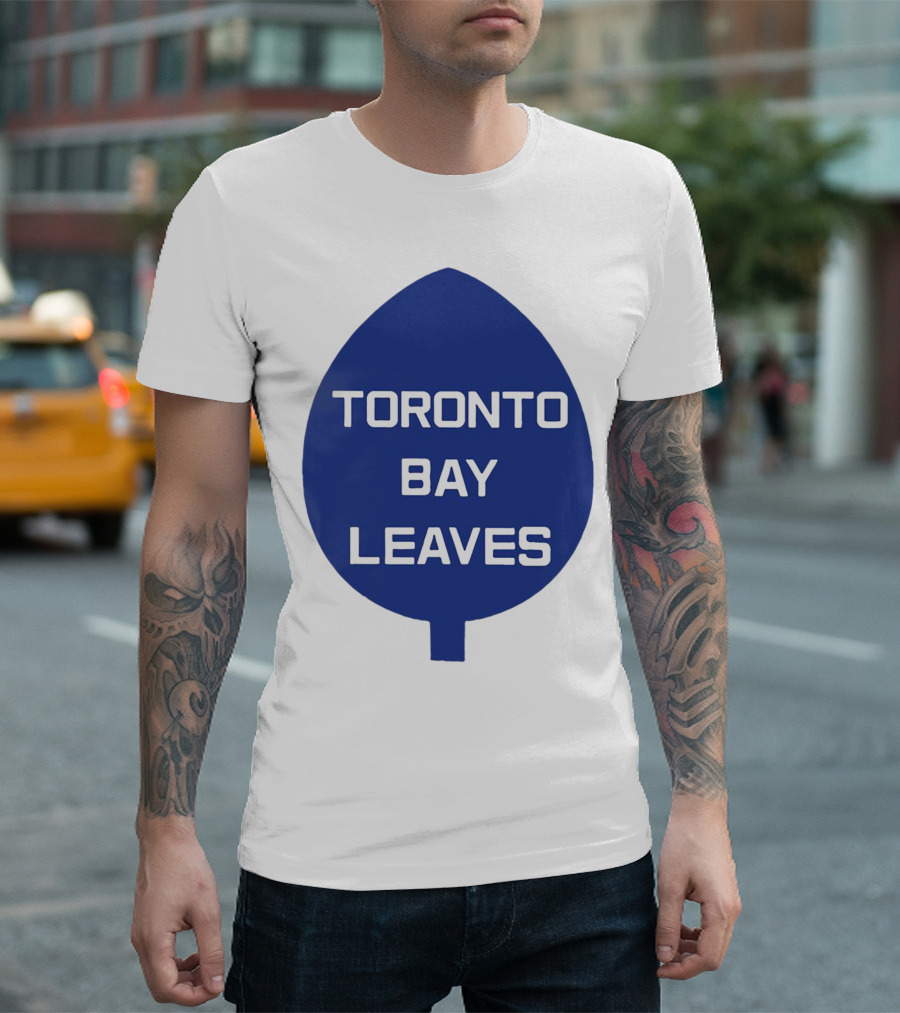 Toronto Bay Leaves Blue Leaf T-Shirt