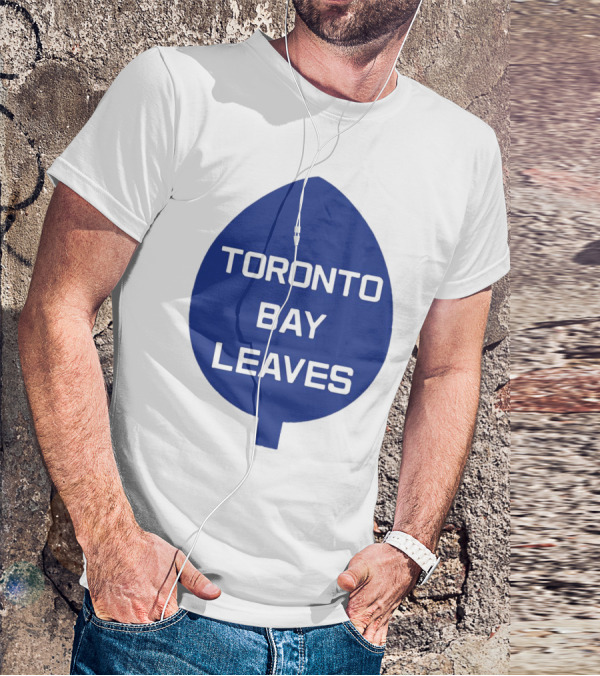 Toronto Bay Leaves Blue Leaf T-Shirt