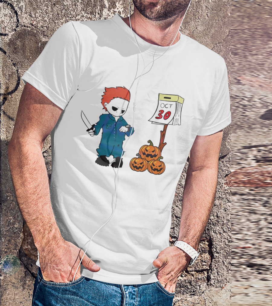 Michael Myers Halloween October 30 Pumpkins T-Shirt