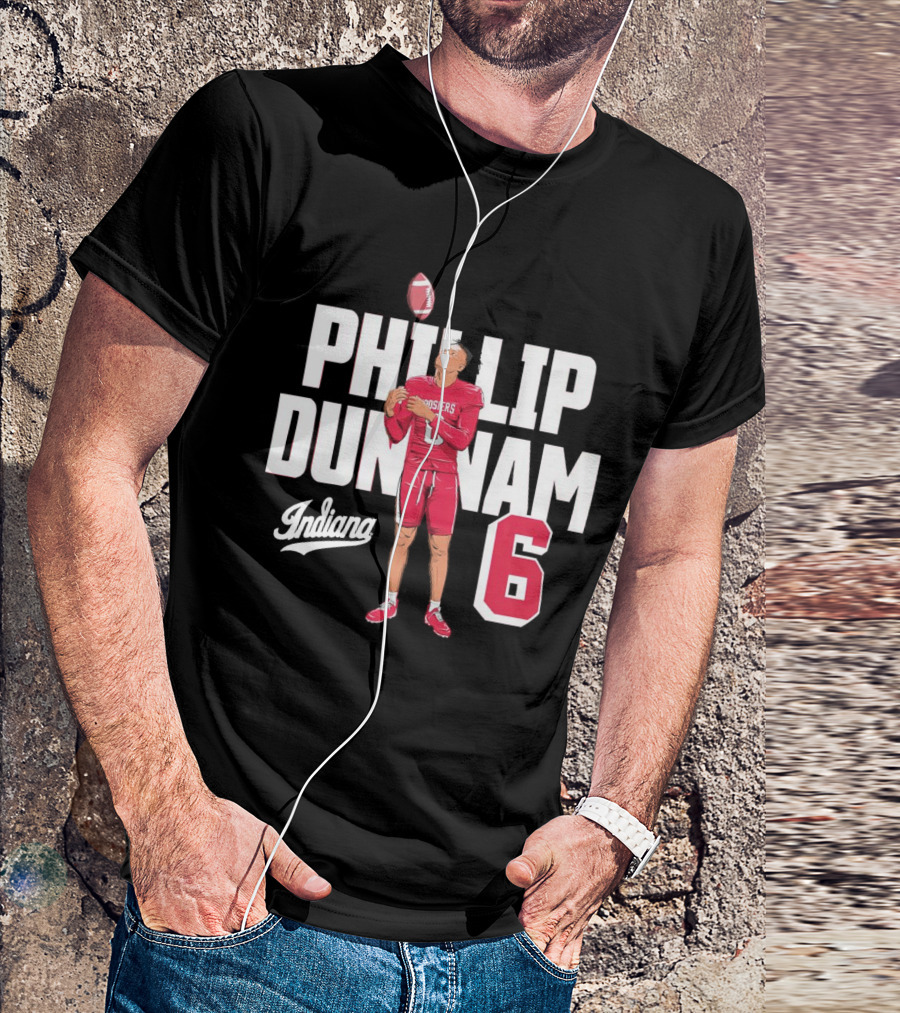Phillip Dunnam Indiana Hoosiers 6 Football Player T-Shirt
