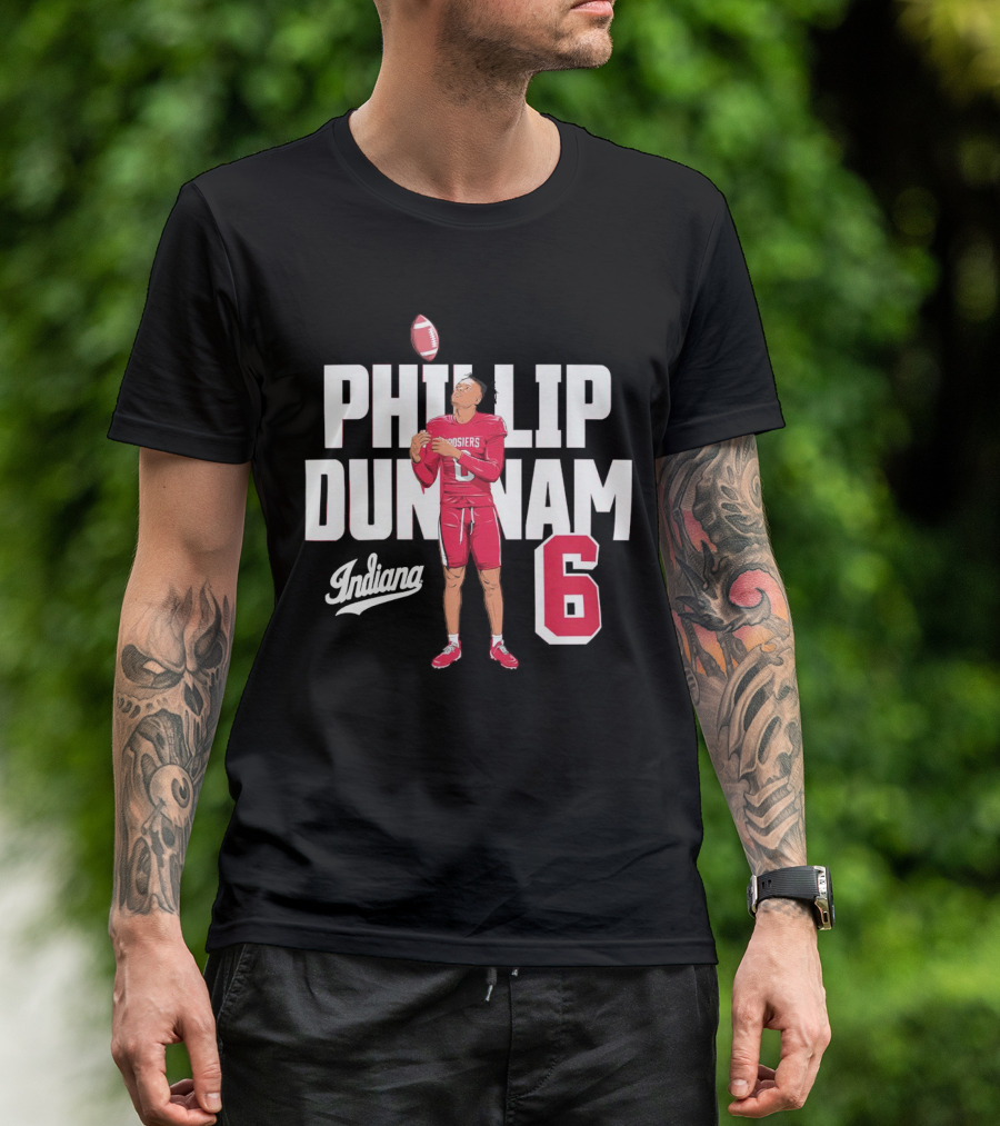 Phillip Dunnam Indiana Hoosiers 6 Football Player T-Shirt