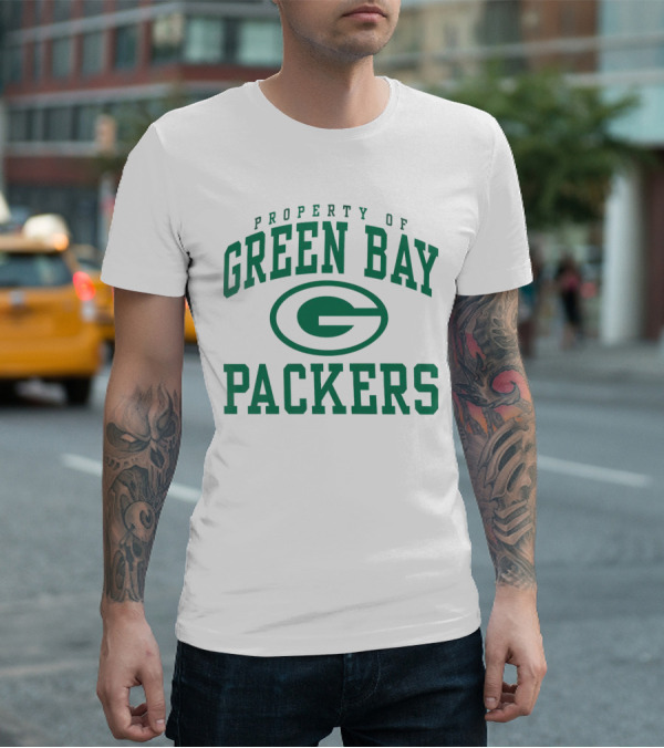 Property Of Green Bay Packers Logo Green T-Shirt