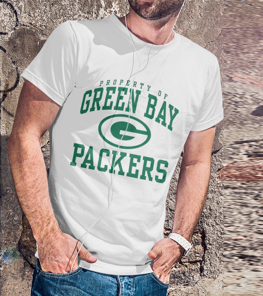 Property Of Green Bay Packers Logo Green T-Shirt