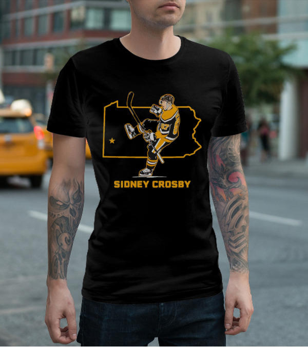 Sidney Crosby Pittsburgh Penguins State Star T-Shirt