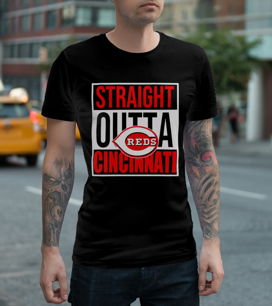 Straight Outta Cincinnati Reds Baseball Team Iconic T-Shirt