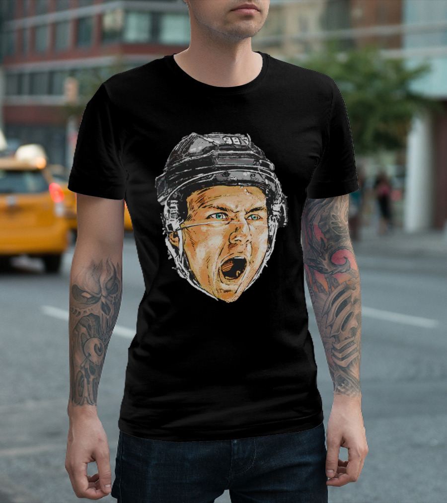 Connor Bedard Chicago Scream Hockey Helmet Sports Icon 98 T-Shirt