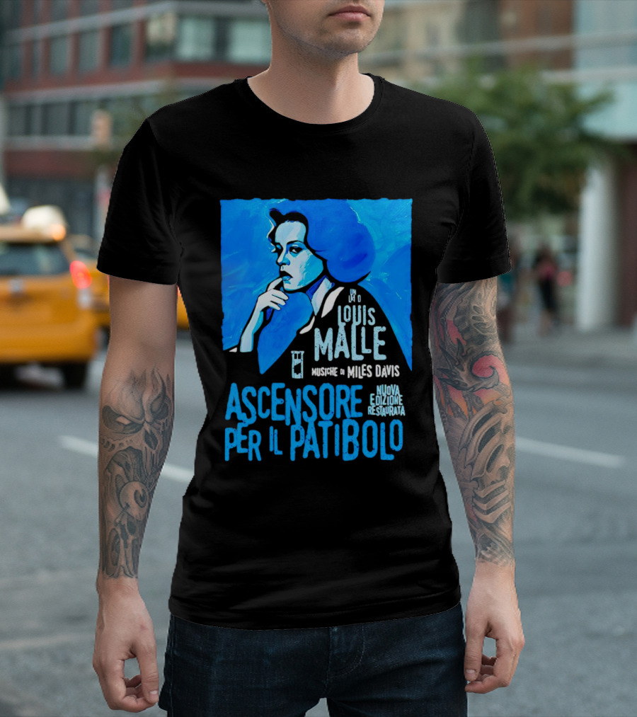 Louis Malle Musiche Di Miles Davis Ascensore Per Il Patibolo Nuova Edizione Restaurata T-Shirt