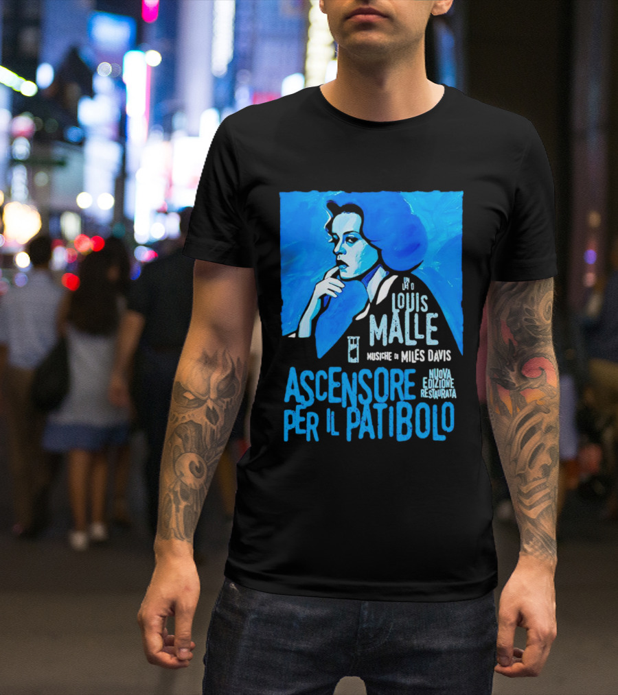 Louis Malle Musiche Di Miles Davis Ascensore Per Il Patibolo Nuova Edizione Restaurata T-Shirt