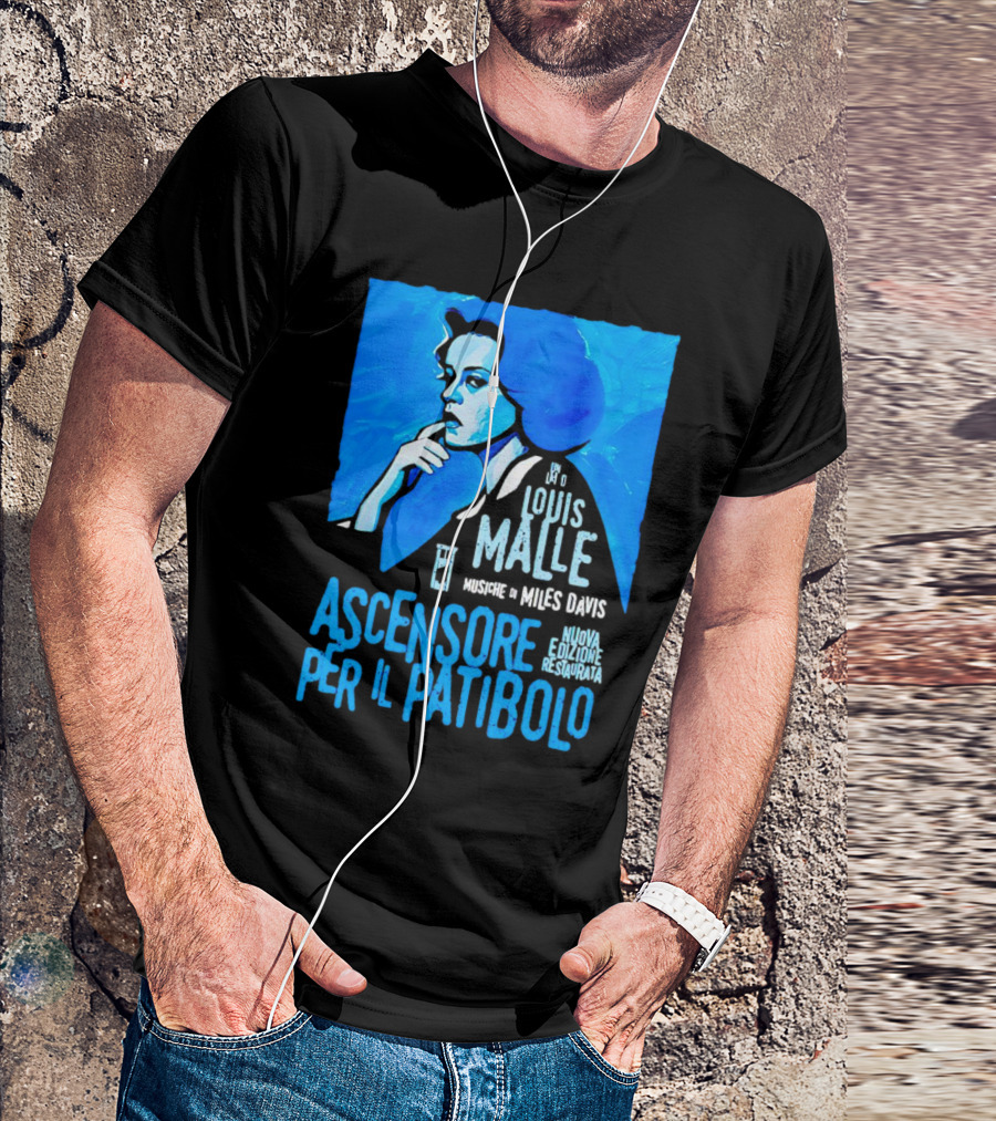 Louis Malle Musiche Di Miles Davis Ascensore Per Il Patibolo Nuova Edizione Restaurata T-Shirt