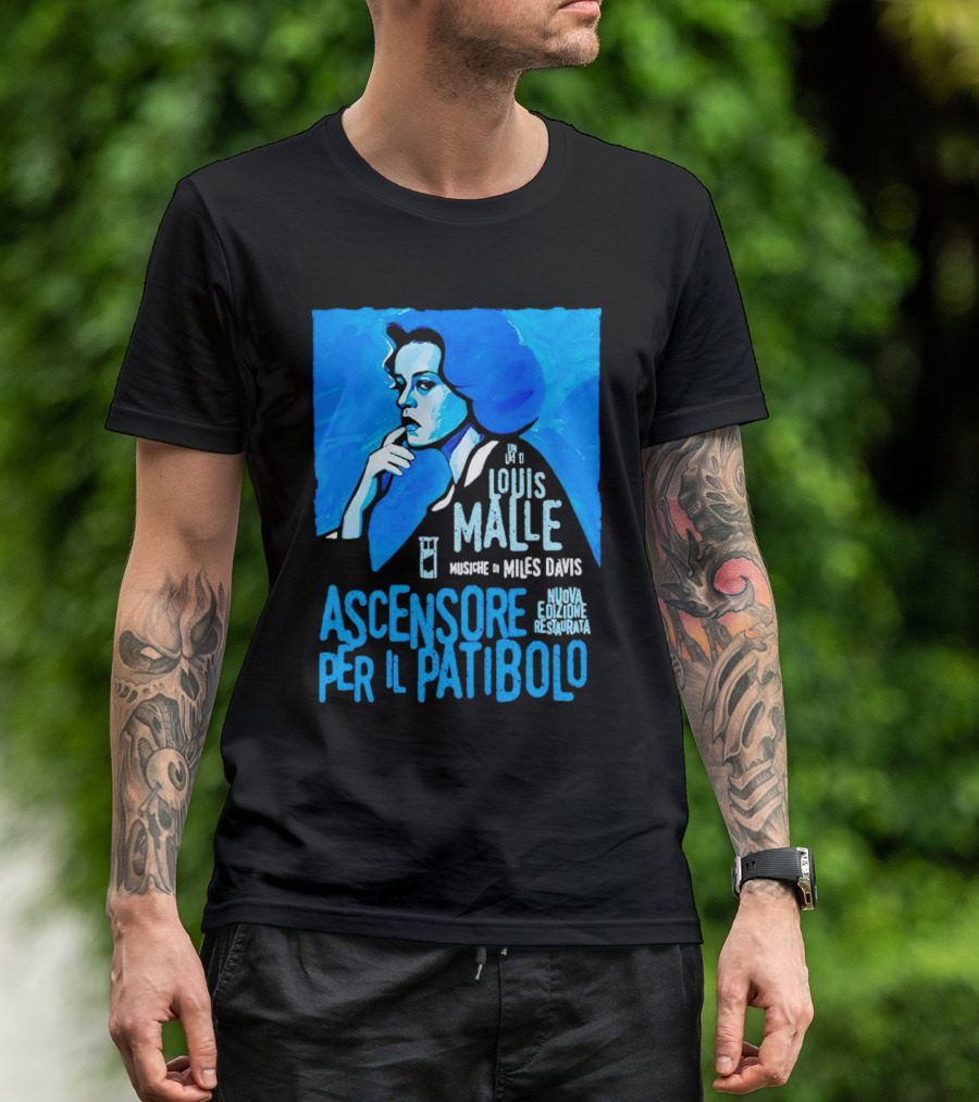 Louis Malle Musiche Di Miles Davis Ascensore Per Il Patibolo Nuova Edizione Restaurata T-Shirt