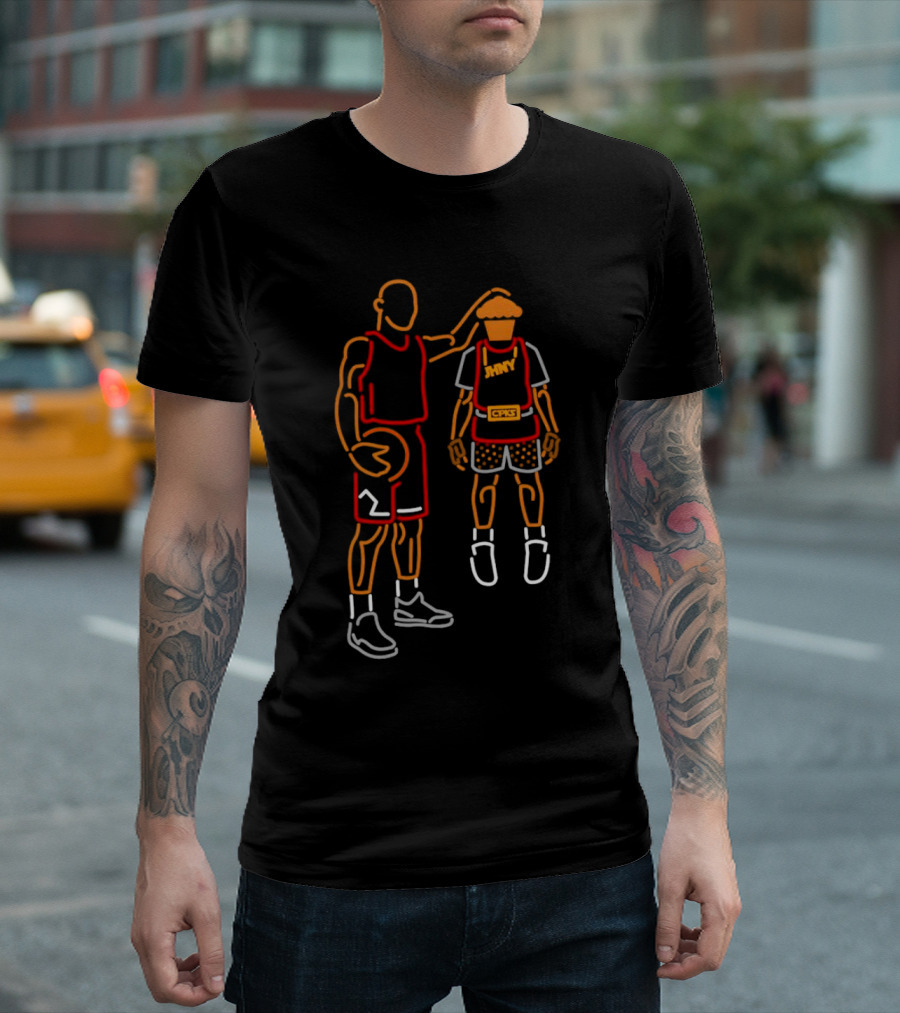 Air Johnny Mars Basketball Legend Neon T-Shirt