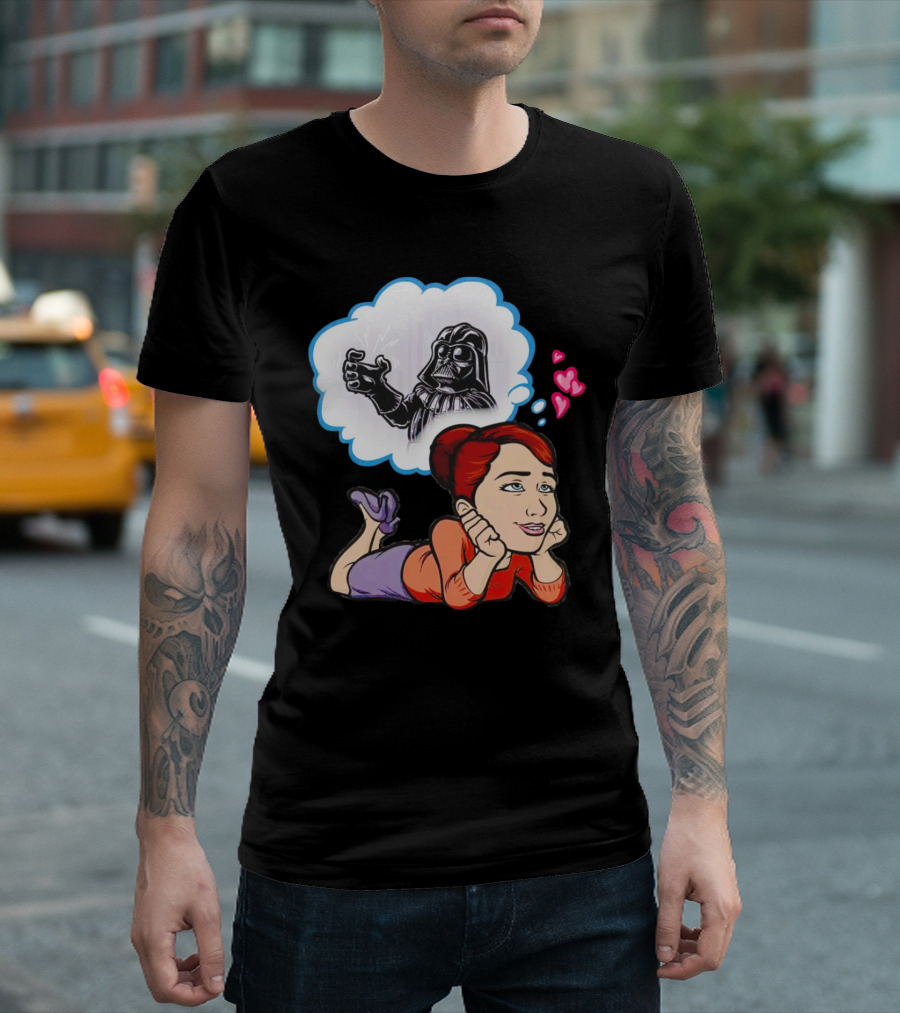 Darth Vader Use the Force Please Dreaming Hearts T-Shirt