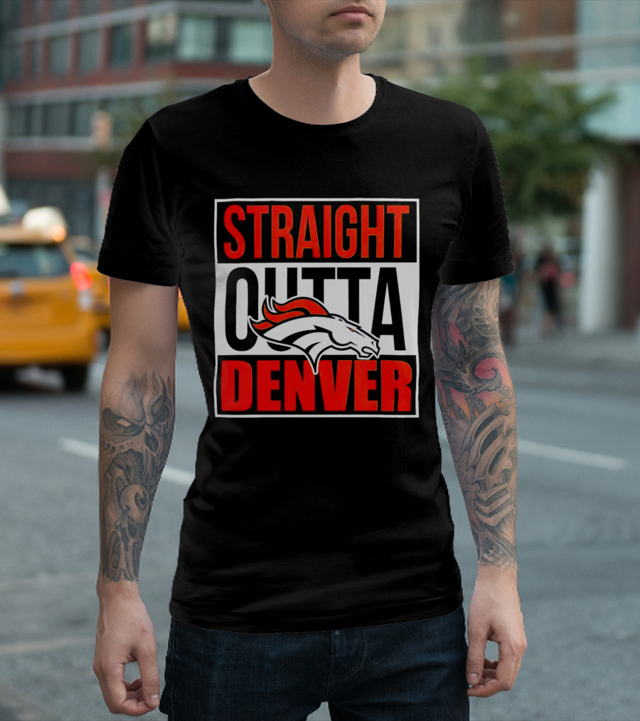 Straight Outta Denver Broncos T-Shirt