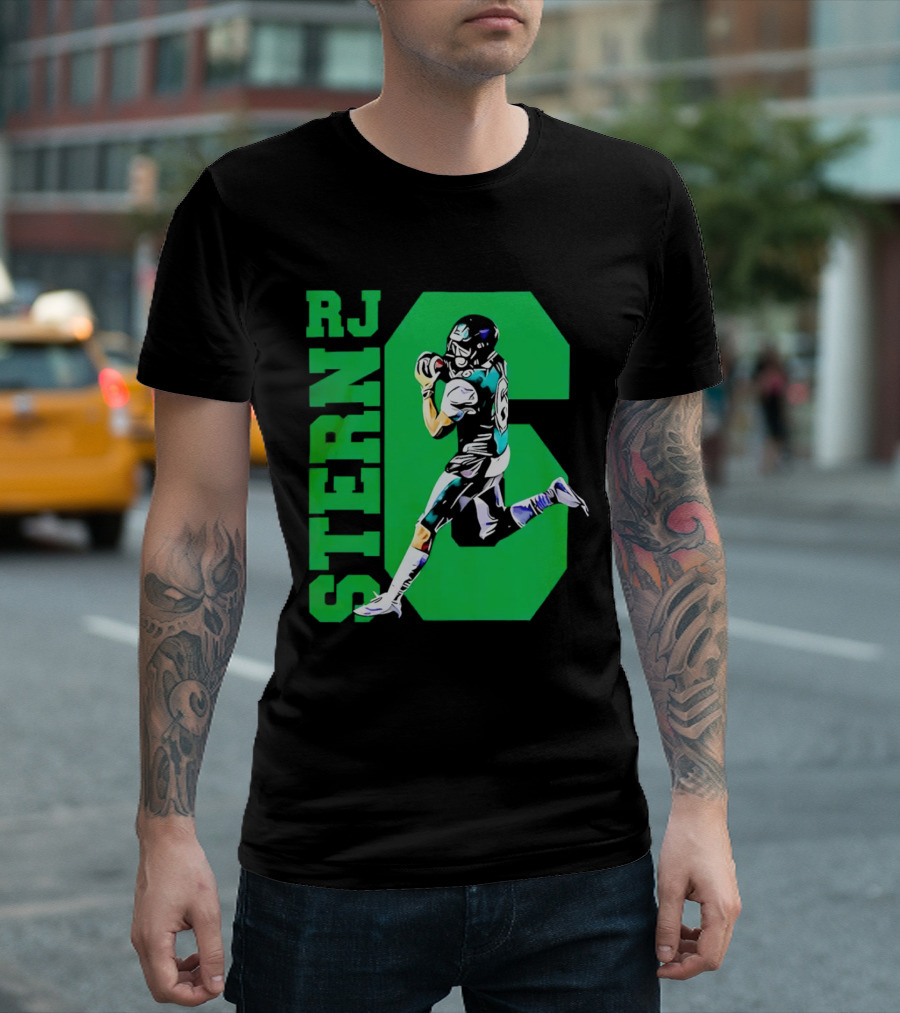 RJ Stern Football Gameday Action Player Number 6 T-Shirt