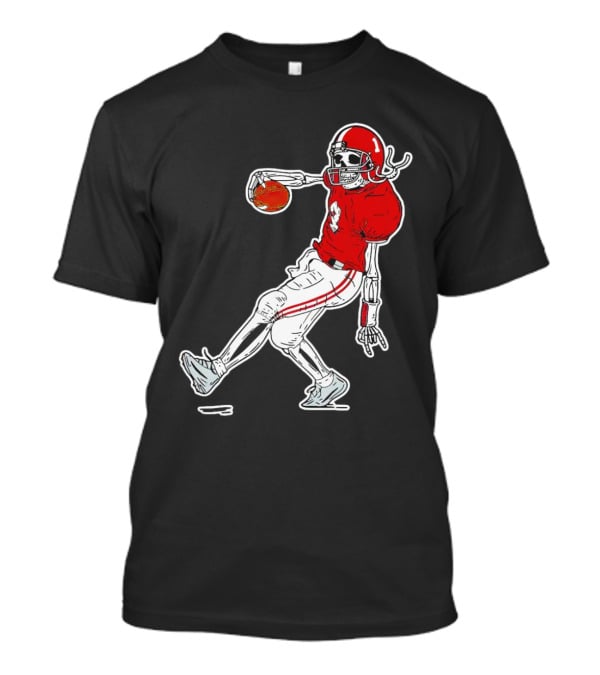 Sterling Shepard Oklahoma Sooners Tuck Fexas Skeleton Football Player T-Shirt