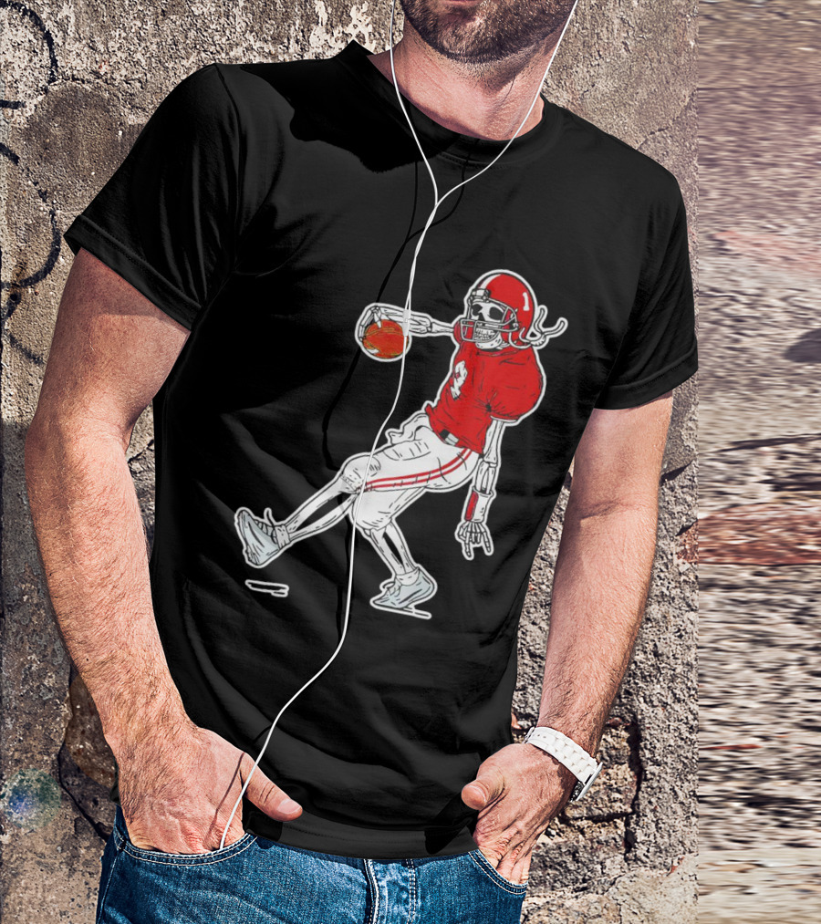 Sterling Shepard Oklahoma Sooners Tuck Fexas Skeleton Football Player T-Shirt