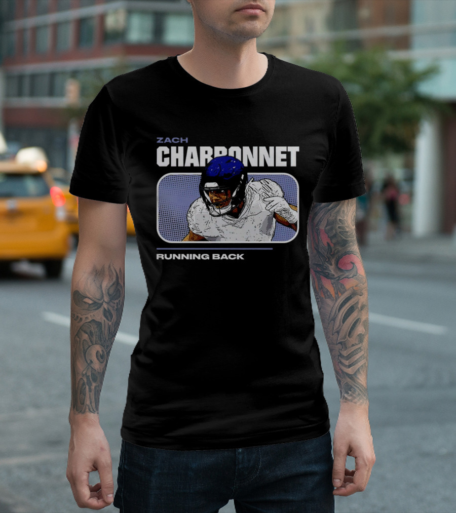 Zach Charbonnet Running Back Vintage Football T-Shirt