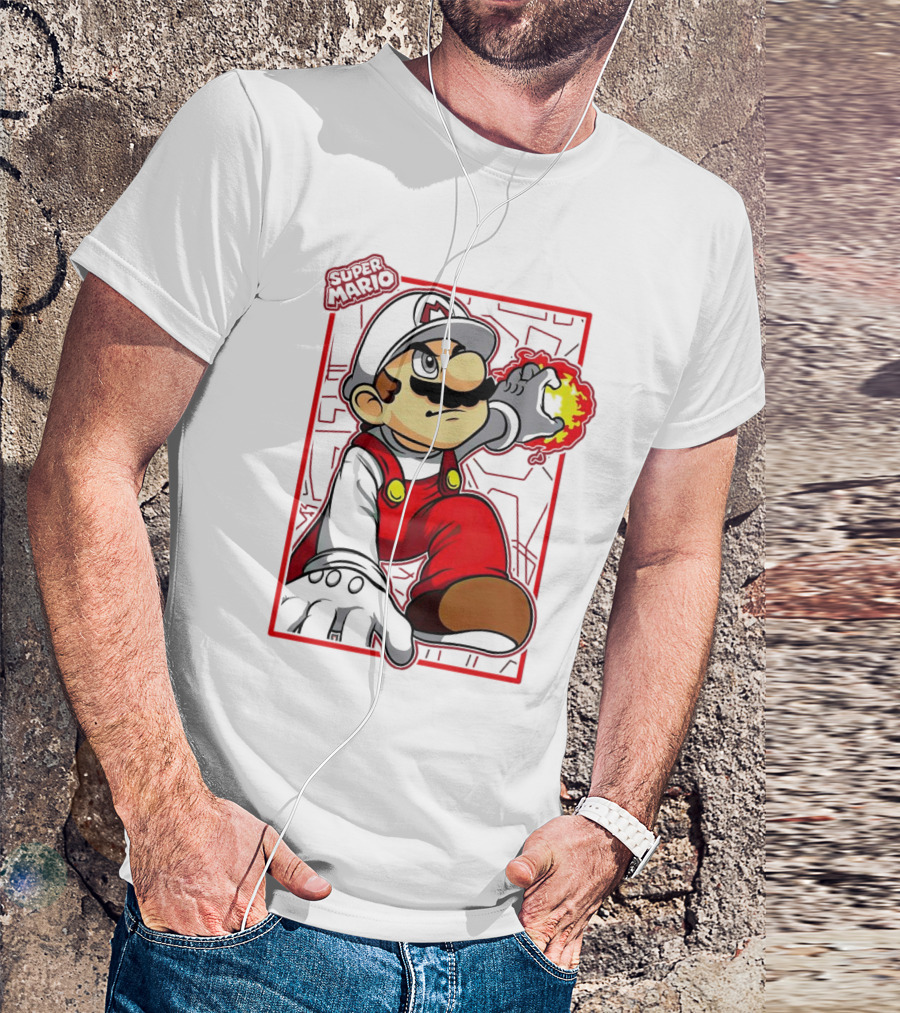 Super Mario Fire Power T-Shirt