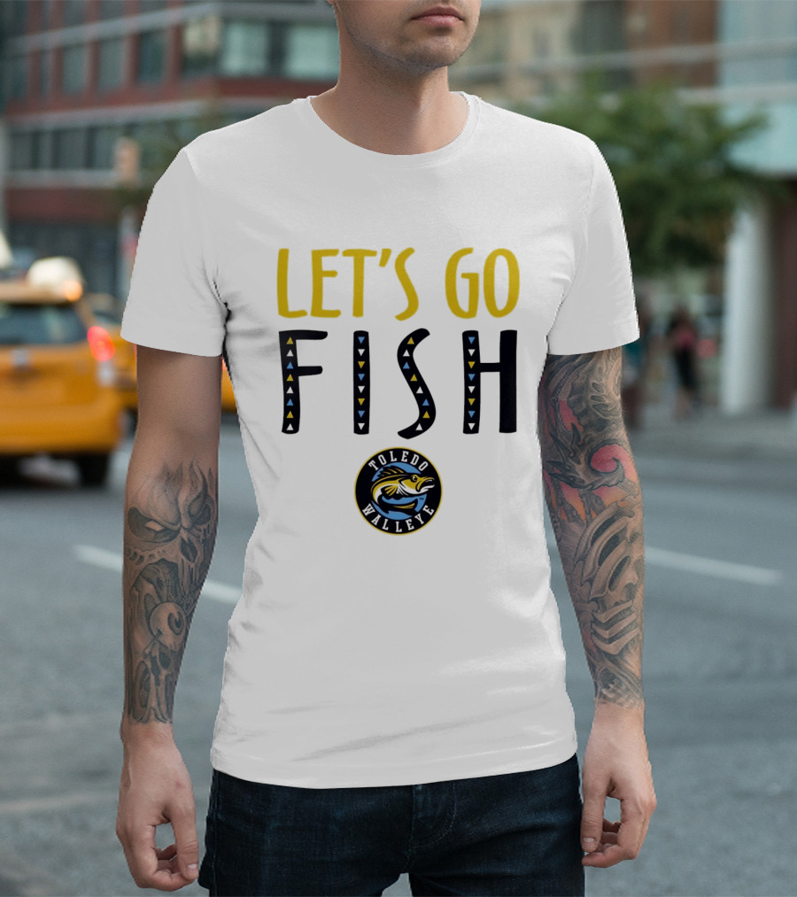 Toledo Walleye Let's Go Fish Hockey T-Shirt