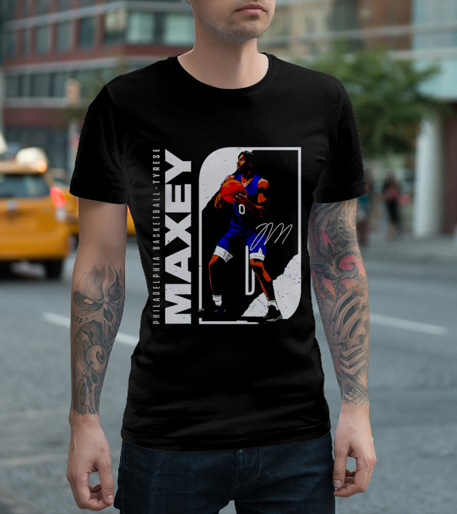 Philadelphia Basketball Tyrese Maxey T-Shirt