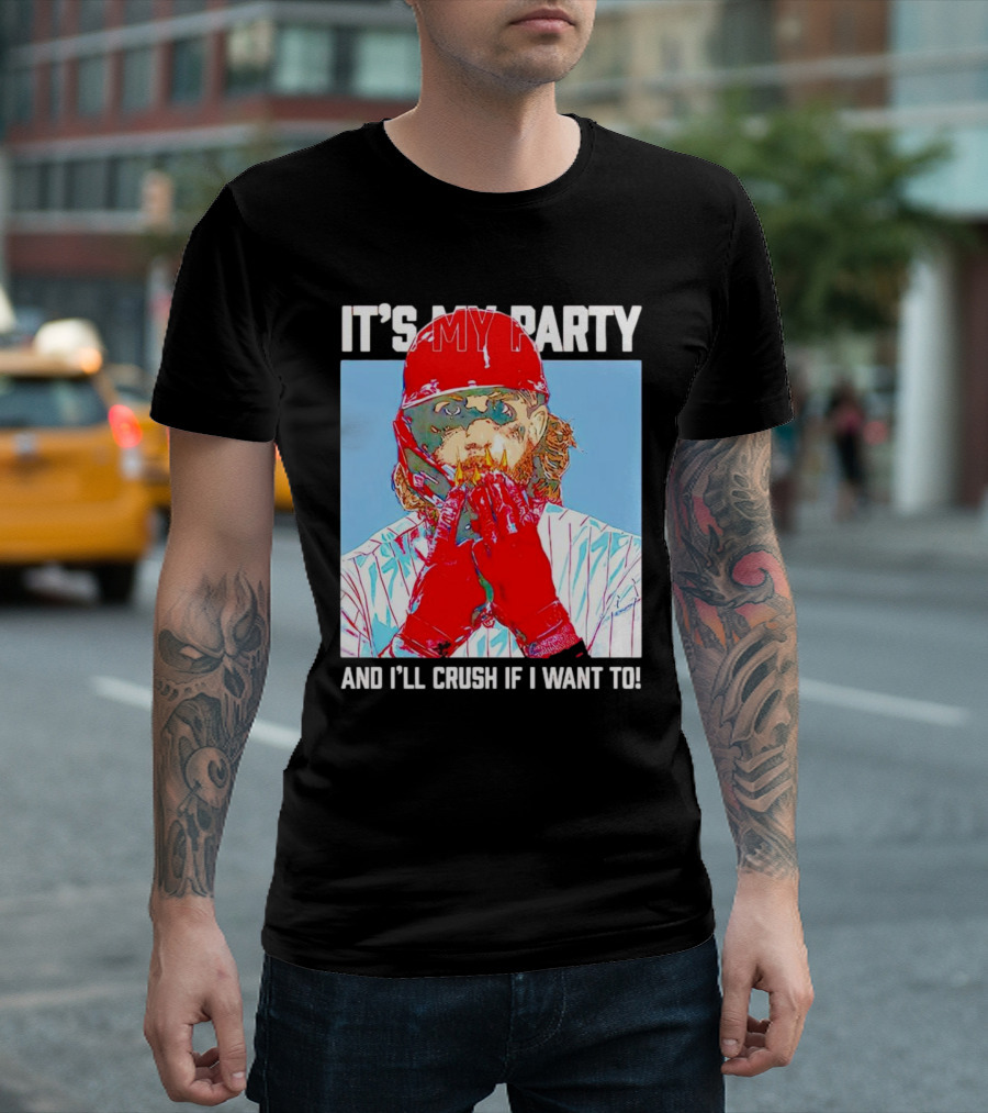 Brandon Marsh It’s My Party And I’ll Crush If I Want To Baseball Player T-Shirt