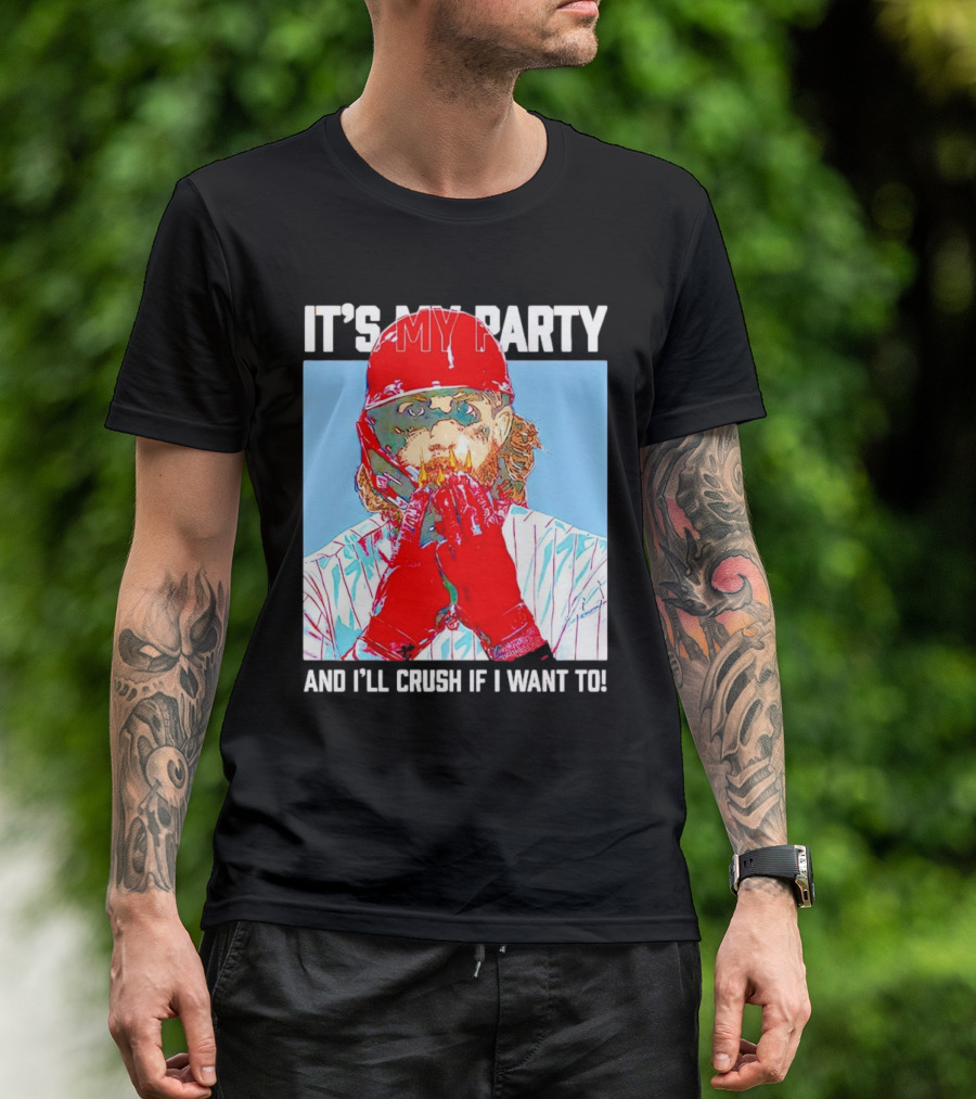 Brandon Marsh It’s My Party And I’ll Crush If I Want To Baseball Player T-Shirt